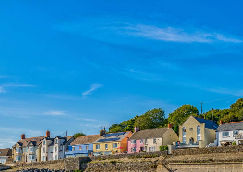 A West Wales village and river landscape