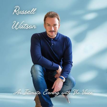 Russell Watson seated for An Intimate Evening with The Voice