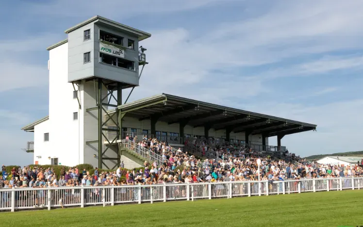 Ffos Las Racecourse in Carmarthenshire