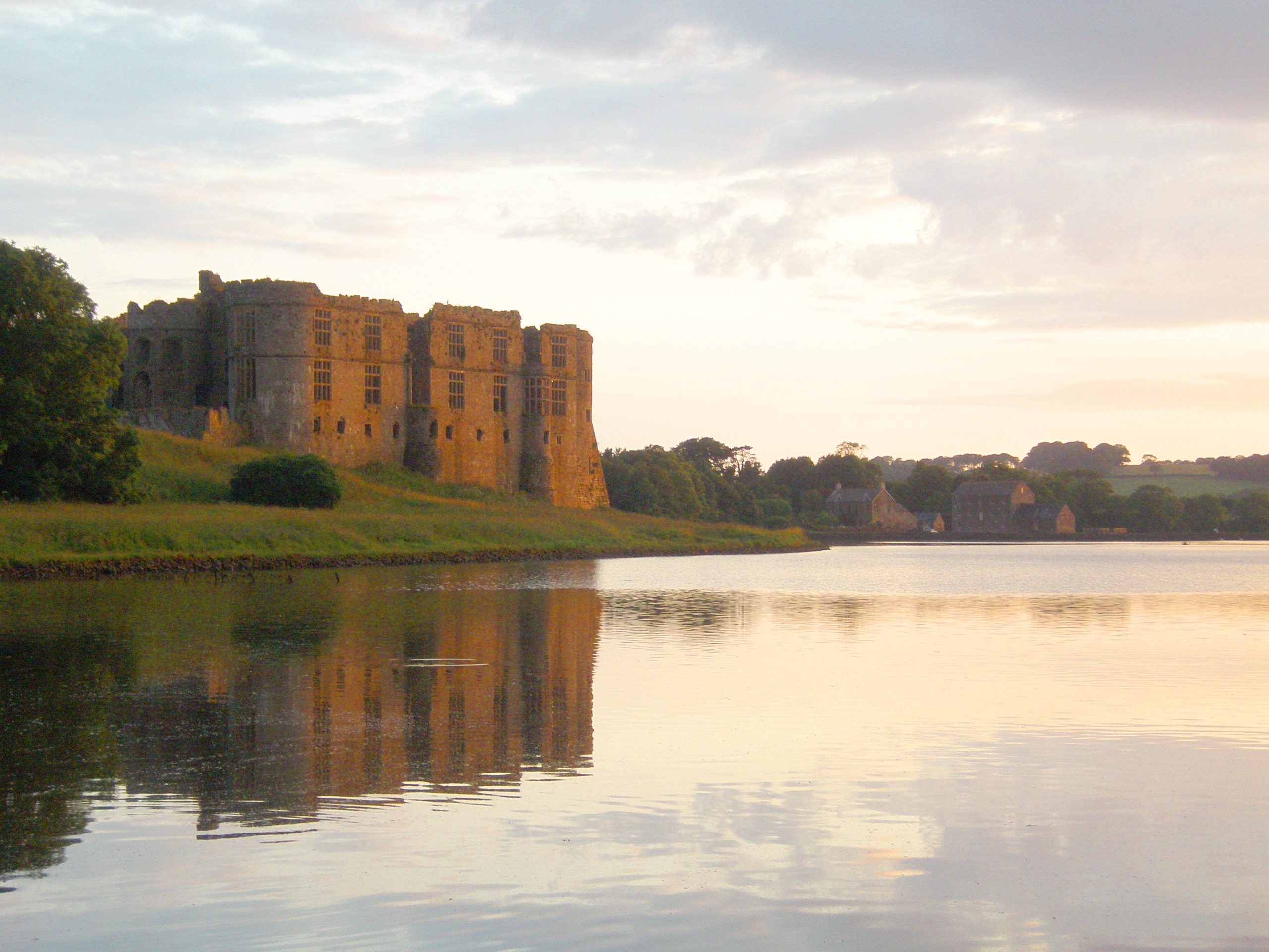 Carew Castle during an official guided tour